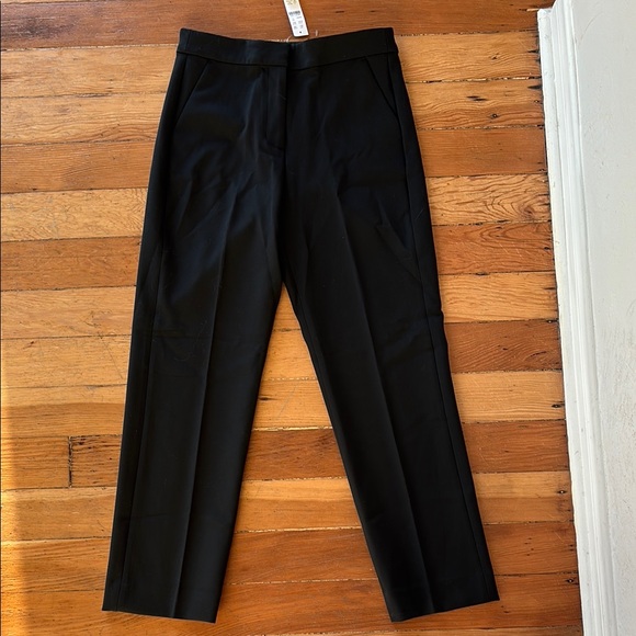J. Crew Kate Straight Leg Black Pants in Four Season Stretch Size 4 New - Picture 1 of 9